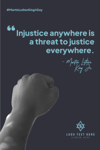 Martin Luther King Justice Pinterest Pin Image Preview