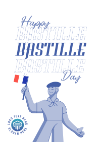 Hey Hey It's Bastille Day Poster