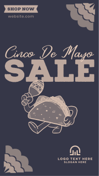 Happy Taco Mascot Sale Instagram Story