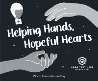 Helping Hands Humanitarian Day Facebook Post