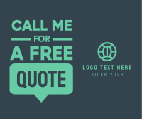 Call For A Quote Facebook Post