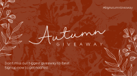 Leafy Autumn Grunge Facebook Event Cover