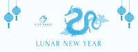 New Year of the Dragon Facebook Cover Image Preview