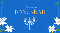 Hanukkah Lilies Facebook Event Cover