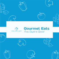 Gourmet Eats Instagram Post