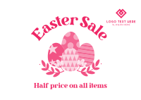 Easter Egg Hunt Sale Postcard