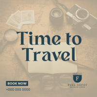 Time to Travel Instagram Post Image Preview