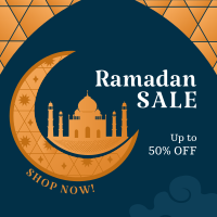 Ramadan Moon Discount Instagram Post Design