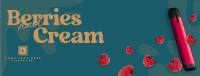 Berries and Cream Facebook Cover Design