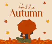 Hello Autumn Greetings Facebook Post