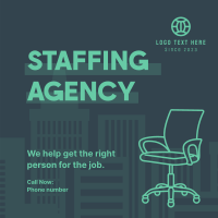 Simple Recruitment Agency  Instagram Post Design