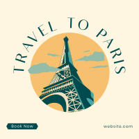 Paris Travel Booking Instagram Post