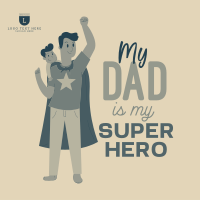 Superhero Dad Instagram Post