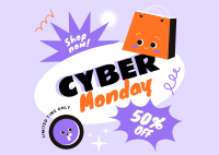 Cyber Monday Postcard Design