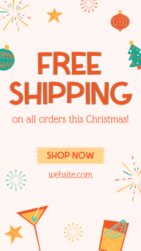 Handdrawn Christmas Promo Instagram Reel Image Preview