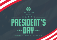 Presidents Day USA Postcard