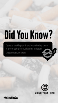 Cigarette Facts Facebook Story