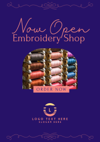 Embroidery Materials Poster