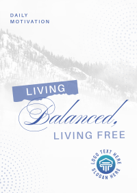 Living Balanced & Free Poster