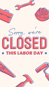 Closed for Labor Day Instagram Story