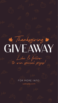 Thanksgiving Day Giveaway YouTube Short