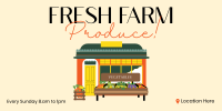 Fresh Farm Produce Twitter Post Design