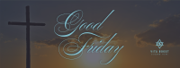 Good Friday Crucifix Greeting Facebook Cover Image Preview