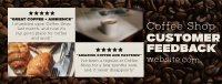 Modern Coffee Shop Feedback Facebook Cover