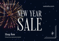 New Year Exclusive Deals Postcard