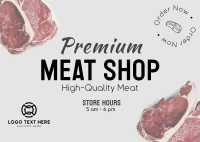 Meat Shop Postcard example 4