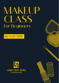 Beginner Makeup Class Flyer