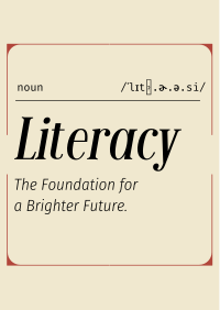 Literacy Defined Flyer