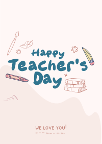 Teachers Day Greeting Poster