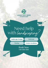 Landscaping Lawn Services Poster Design