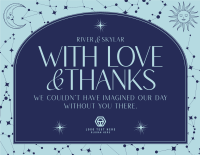 Celestial Thank You Card example 4