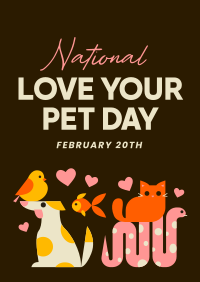 National Love Your Pet Day Poster Image Preview