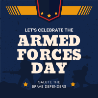 Armed Forces Day Greetings Instagram Post