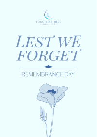 We Remember Poster