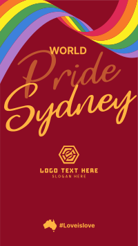 Sydney Pride Flag Facebook Story