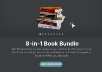 Dark Mode Book Bundle Postcard