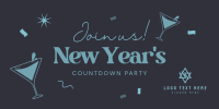 New Year Countdown Twitter Post