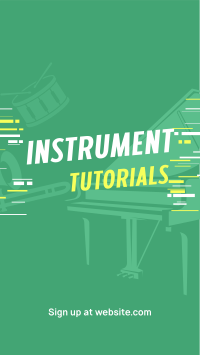 Music Instruments Tutorial Instagram Story