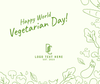 World Vegetarian Day Facebook Post Design