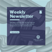 Dynamic Weekly Newsletter Linkedin Post Design