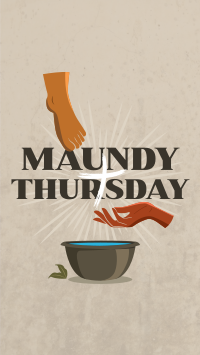 Maundy Thursday Cleansing Instagram Story