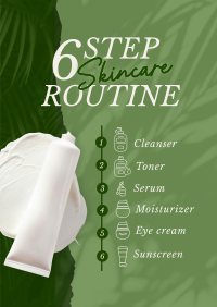 6-Step Skincare Routine Poster