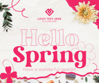 Hello Spring Facebook Post