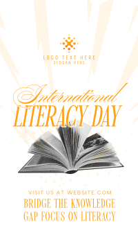 International Literacy Day Greeting Facebook Story