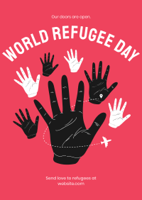 Hand Refugee Poster