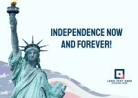 Independence Now Postcard